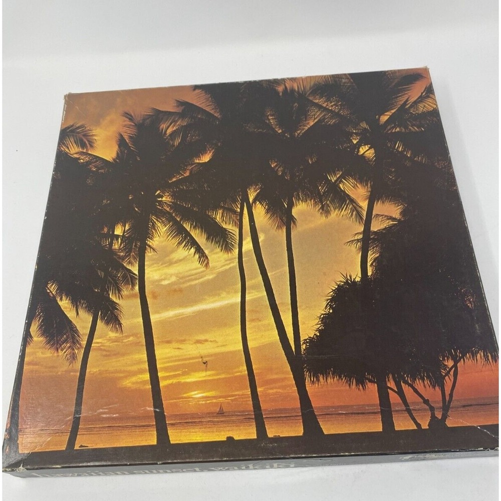 Hawaiian Sunset Waikiki Anekona Hawaii Jigsaw Puzzle‎ 1975 500 pc HI Vintage